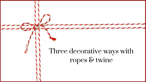 roberibbonblog - Three Decorative Ways with Ropes and Twine - Berisfords Ribbons