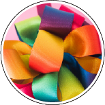 rainbow ombre 80643 - Wrapping up Christmas - Berisfords Ribbons