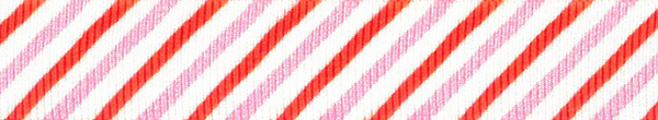 Striped red and baby pink ribbon