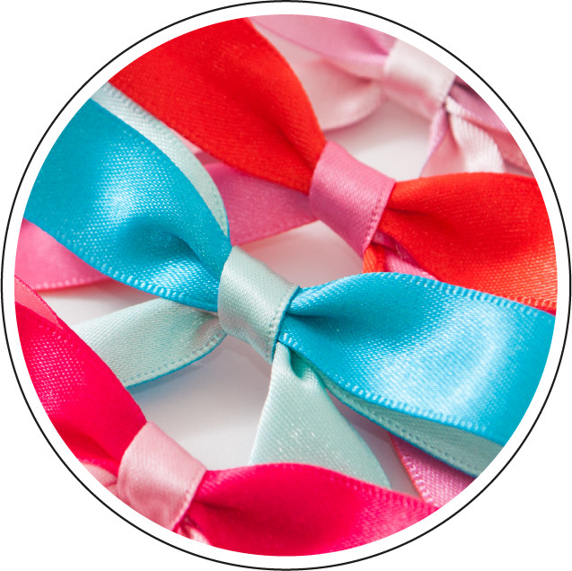 AMOUR BUTTON - Gingham Ribbon - Berisfords Ribbons