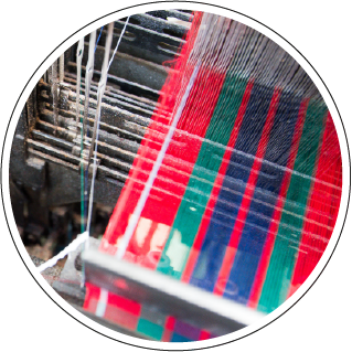 warping and weaving - Wildwood - Berisfords Ribbons
