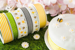 Spring your products forward with Easter Ribbon springtime bee 300x199 - Spring your products forward with Easter Ribbon - Berisfords Ribbons