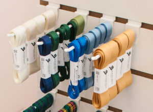 Satin retail display 1 300x219 - Introducing Our New Ribbon Packs - Berisfords Ribbons